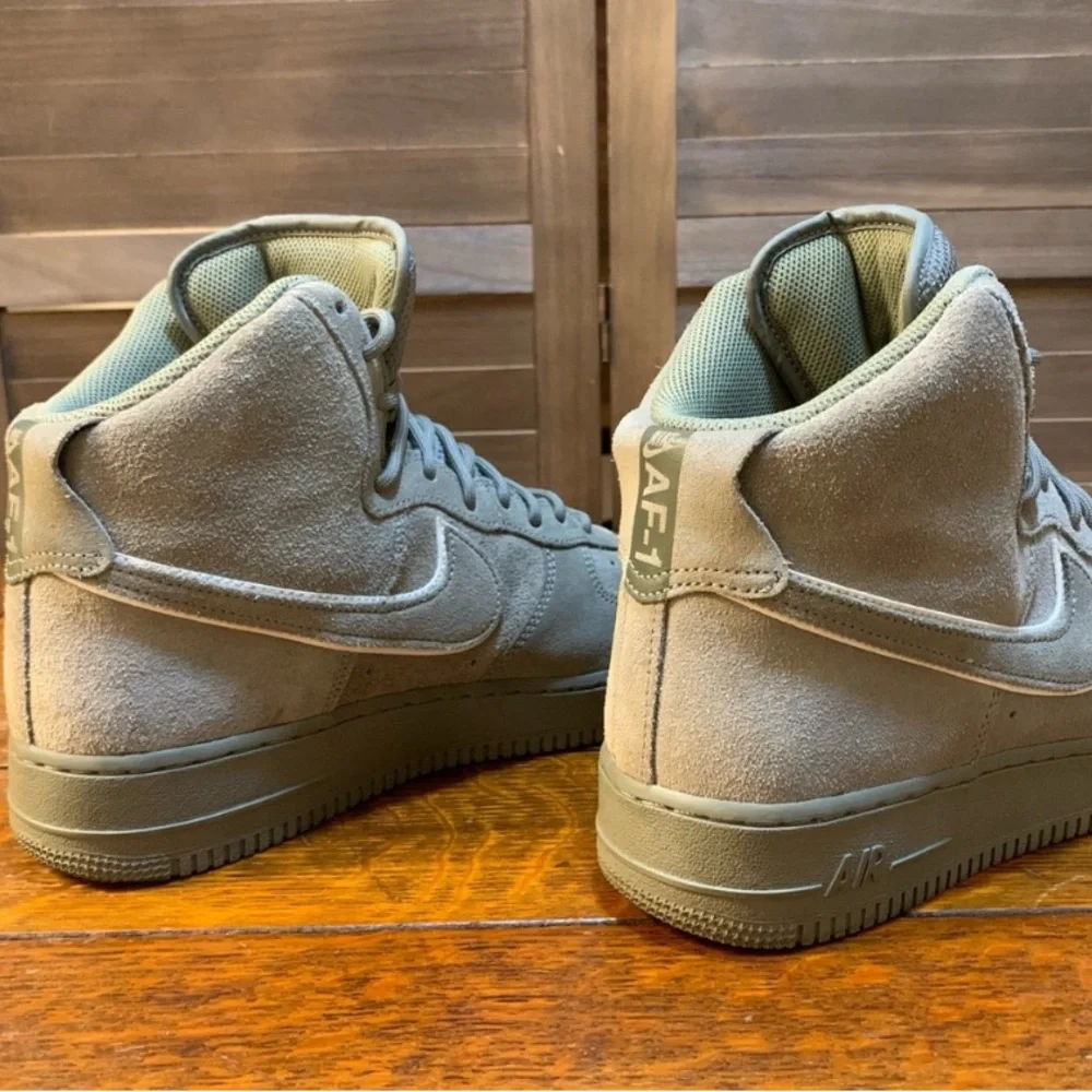 Nike Air Force 1 High Top Sneakers - Olive Stucco - Picture 6 of 15